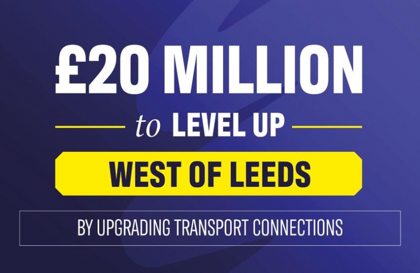 £20 million to level up West of Leeds to improve transport connections- Budget 2021